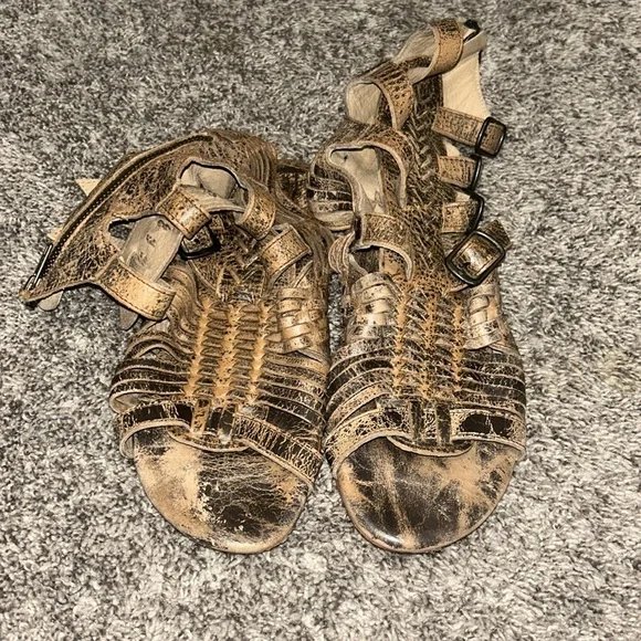 Bed Stu Aurelia Leather Tall Huarache Sandal Size 7 - Picture 12 of 15